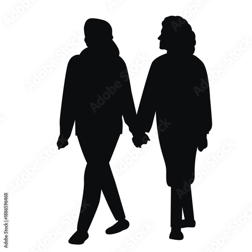 National Friendship Day Silhouette