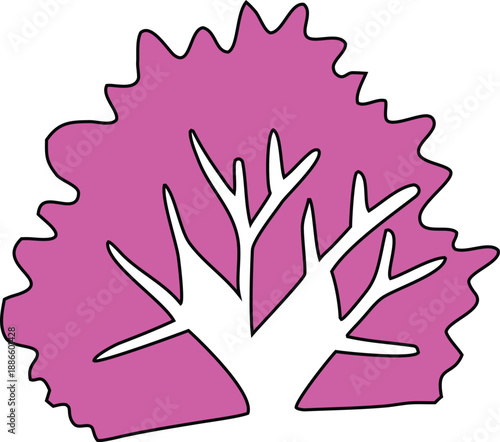 The most colorful tree abstract graphics design