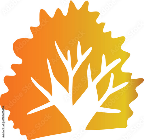 The most colorful tree abstract graphics design