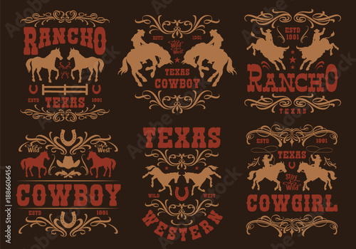 Cowboy designs signs