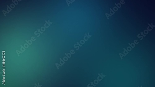 Blurred turquoise and blue bright lights on gradient background
