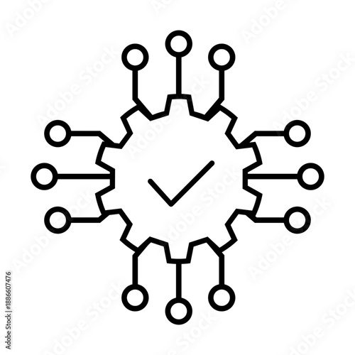 Maintenance vector icon. Technical support Illustration sign. Installing updates symbol. Bow logo.