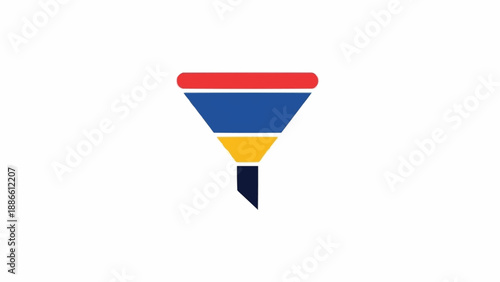 Free Download Colorful Funnel Sales Marketing Icon. - GFXLoad
