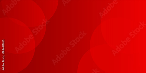 Abstract red background with circles. Dynamic shapes composition. Vector illustration