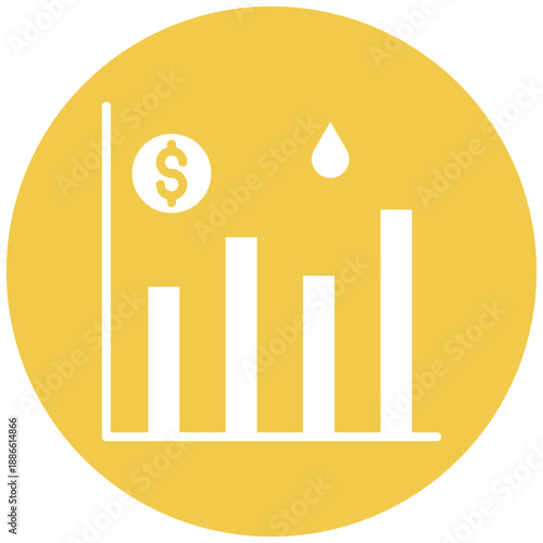 Oil Stock Market Icon