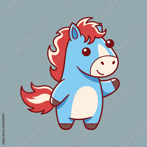 Cute horse character 