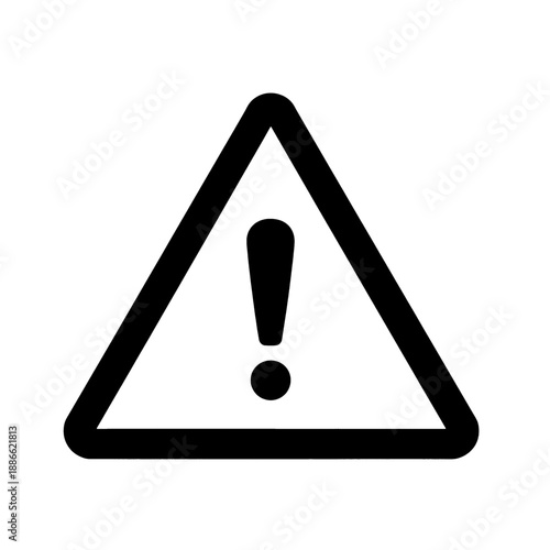 Alert vector icon with exclamation mark.