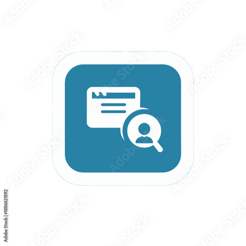 App Icon Featuring Document and Search Function.