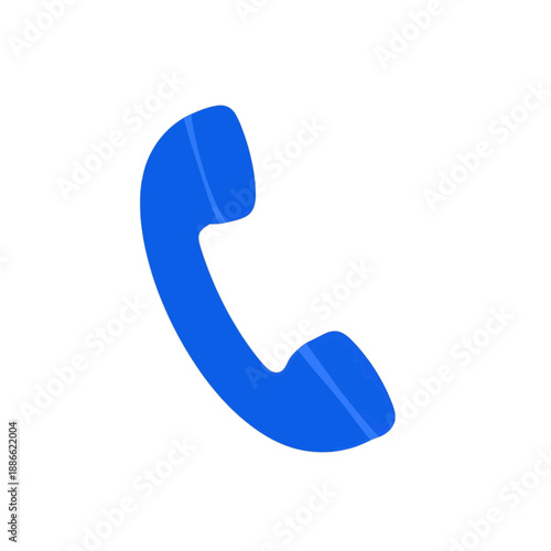 Blue telephone receiver app icon.