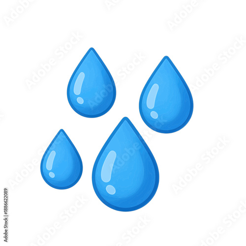 Blue Water Drop Vector Icon