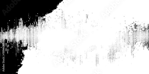 Subtle halftone dots vector texture overlay.  Monochrome abstract splattered background.