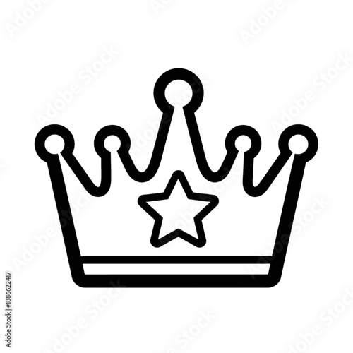 Crown icon with star in center.