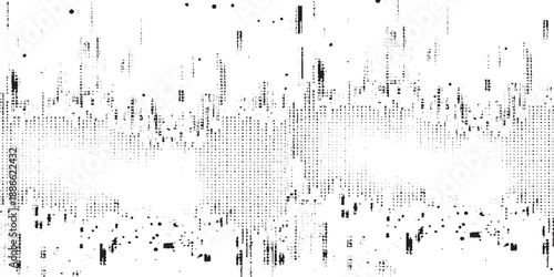 Isolated retro texture with grainy halftone, noise, and subtle hatching effect