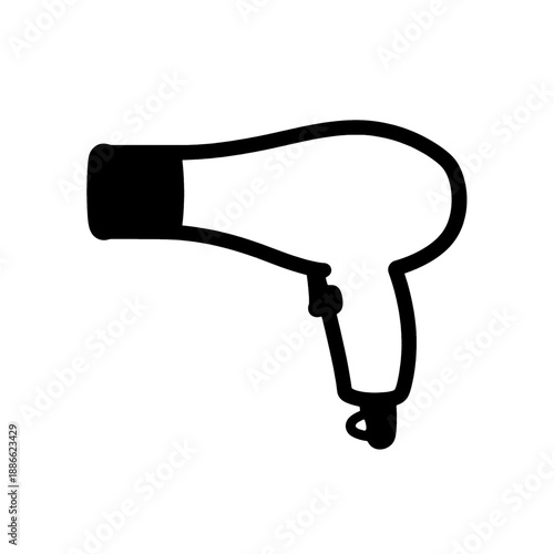 Hair dryer vector icon.