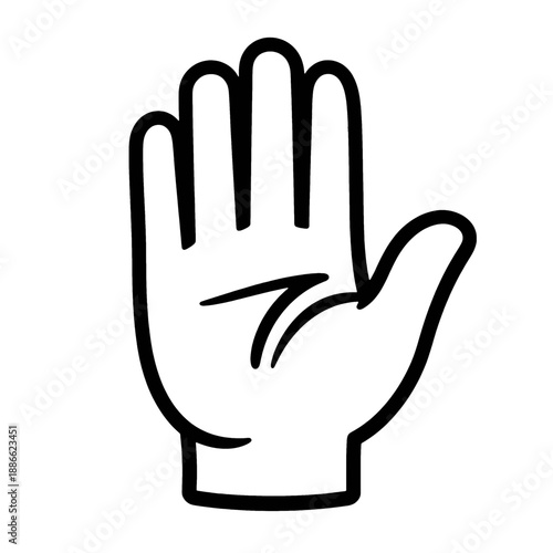 Hand gesture vector icon.
