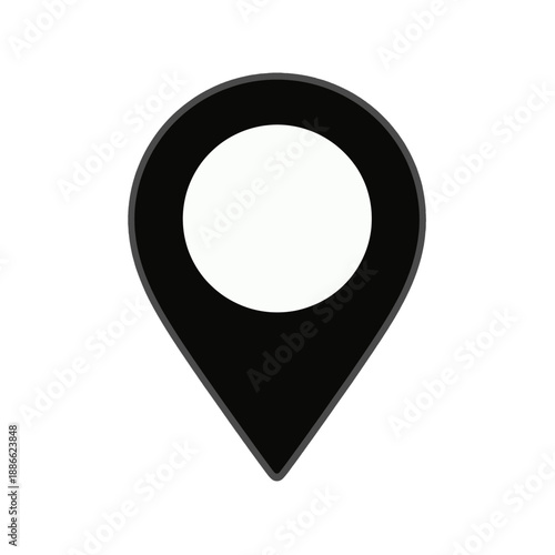 Location marker app icon with circular center.