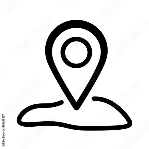 Location pin vector icon.