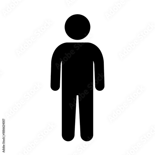 Men's restroom line icon.