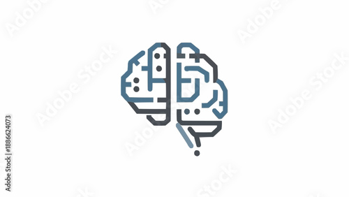 Brain with a question mark symbol.