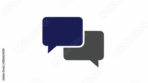 Speech Bubbles Communication Symbols.