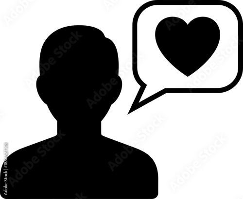 Person expressing love Vector