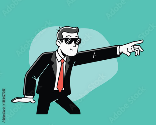 business man with a big idea