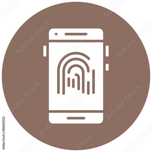 Mobile Fingerprint Icon