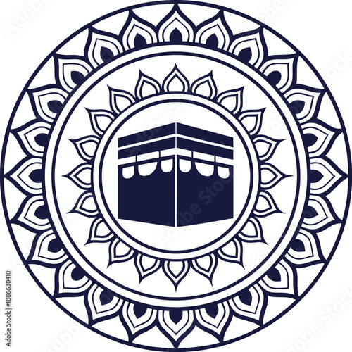 kabah with floral design