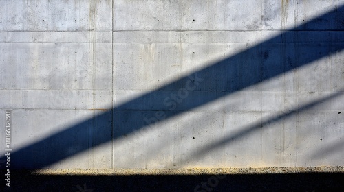 Smooth concrete wall with subtle shadows, emphasizing modern architectural texture.