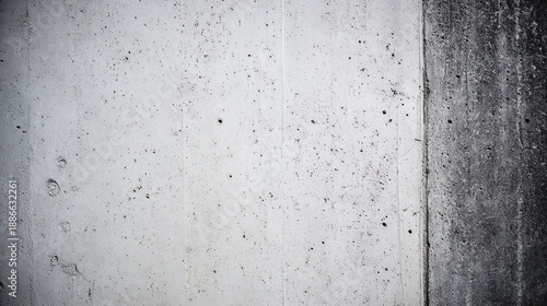 Smooth concrete wall with subtle shadows, emphasizing modern architectural texture.