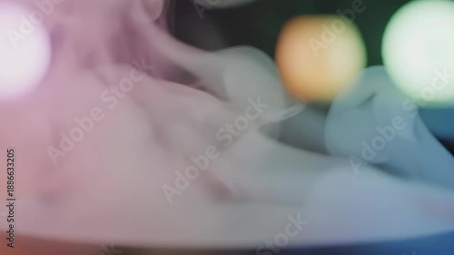 Wallpaper Mural Abstract smoke and vapor in multicolor with bokeh background Torontodigital.ca