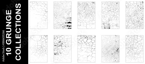 Cement texture. Concrete overlay black and white texture. Grunge texture collection.