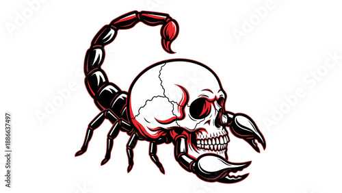 Skull Scorpion Hybrid A Macabre Fusion of Death and Danger.