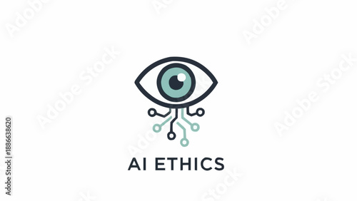 Blue eye with circuit board.