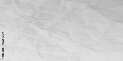 Close-up macro view of a wrinkled white paper surface,  A high-angle view of a sheet of white paper, crumpled and wrinkled into an intricate, abstract texture. Perfect for backgrounds, mockups.