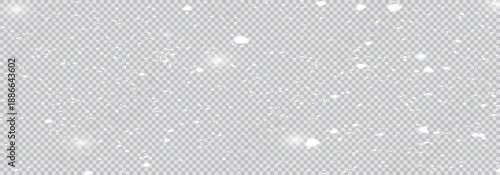 Background snowfall on a transparent background. Isolate. Blizzard a lot of small snowflakes. Falling snow