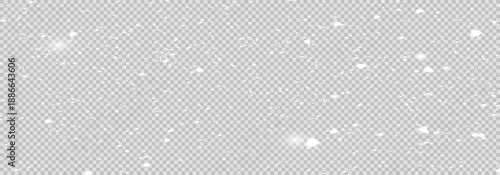 Blured snow overlay effect on the black background. Snowfall for use as a foreground on a winter photo.