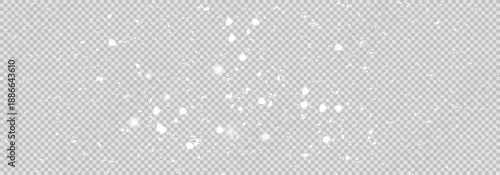 Blured snow overlay effect on the black background. Snowfall for use as a foreground on a winter photo.