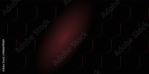 hexagons in black and red background.eps.10.