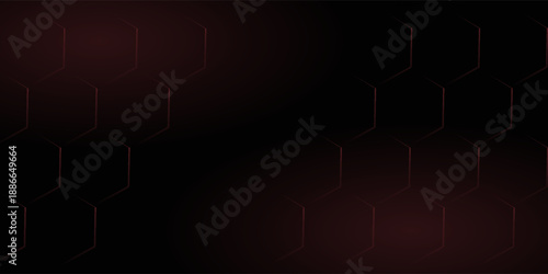 hexagons in black and red background.eps.10.