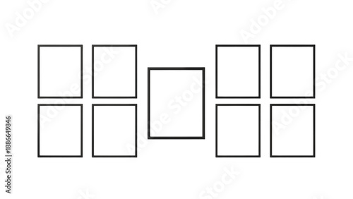 vector illustration of a line box icon