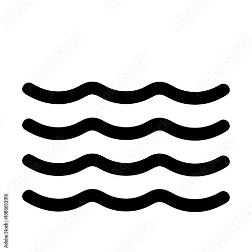 Sound wave vector icon.