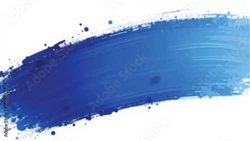 Blue paint brush strokes abstract background. Brush strokes art. Ble brush stroke on white background. 