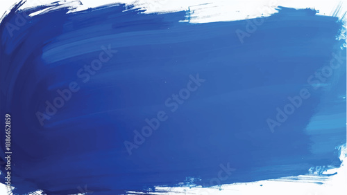 Blue paint brush strokes abstract background. Brush strokes art. Ble brush stroke on white background. 