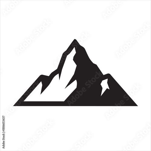 mountain symbol, pyramids of egypt vector