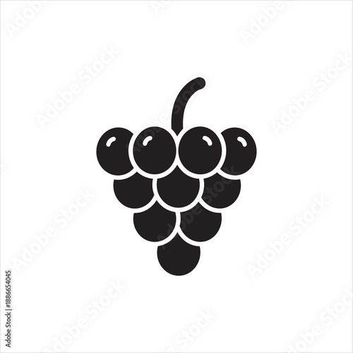 bunch of grapes vector illustration