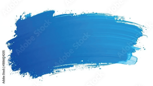Blue paint brush strokes abstract background. Brush strokes art. Ble brush stroke on white background. 