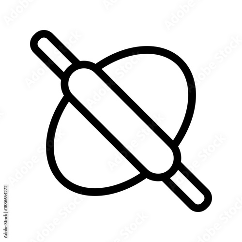 rolling pin icon design illustration simple