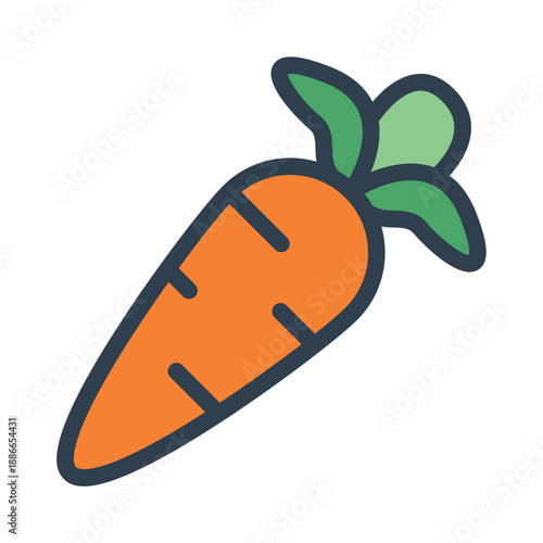 wortel icon design illustration simple