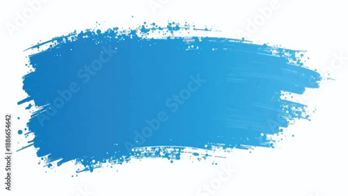 Blue paint brush strokes abstract background. Brush strokes art. Ble brush stroke on white background. 